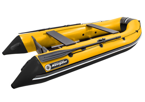 inflatable black and yellow boat lp320bk