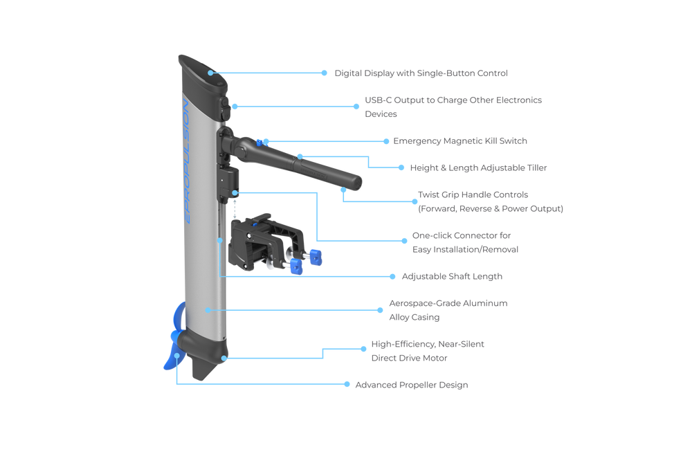 Electric Outboard Motor Epropulsion eLite 500W